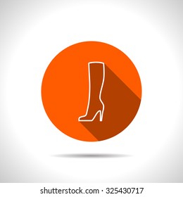 Woman boot icon