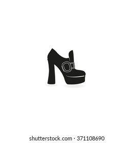 Woman boot icon.