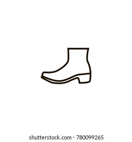 woman boot icon. sign design