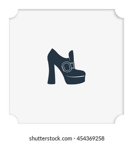 Woman boots icon.