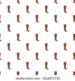 Woman boots pattern seamless in flat style for any design