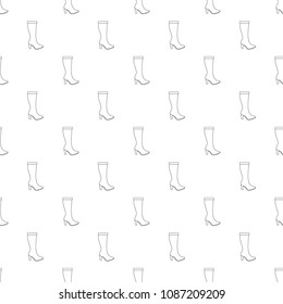 Woman boots pattern vector seamless repeating for any web design