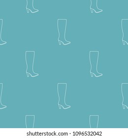 Woman boots pattern vector seamless repeating for any web design
