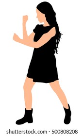 woman boxing