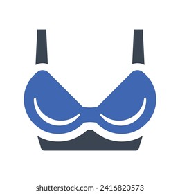 Woman Bra Icon, Vector Graphics
