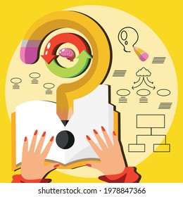 woman brainstorm creativity ideas work