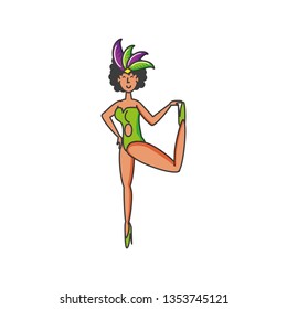 woman brazilian dancer character