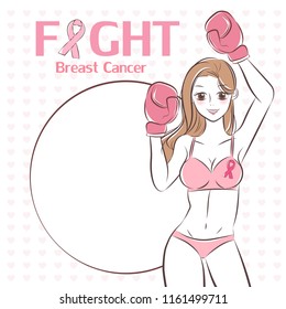 woman with breast cancer prevention on the white background svg
