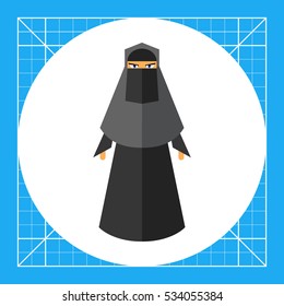 Woman in burqa