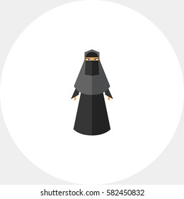 Woman in burqa