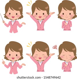 Woman, business, facial expression, gesture, 