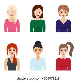 Woman Bust Vector Illustration Women Bust Stock Vector (Royalty Free ...