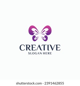 woman butterfly logo vector abstract butterfly beauty logo