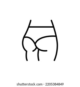 Woman Buttocks Vector. Woman Buttock Surgery. Female Body Surgery Vector Design. Buttocks Lifting Vector. Body Lifting Surgery. Body Lifting Vector Design