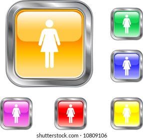 Woman Button