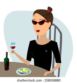 woman in cafe