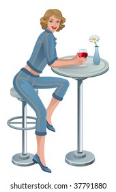 woman in cafe