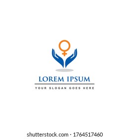 woman care logo , gender logo