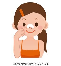 Woman to the care of the skin