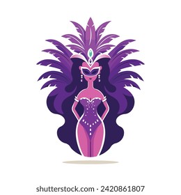 Woman Carnival Party Costume Images 