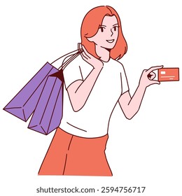 a woman carrying a shopping bag