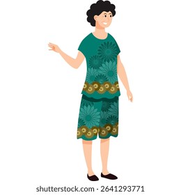 woman cartoon Asian character modern style avatar for social media, website, app, brochure, flyer and presentation design, etc.