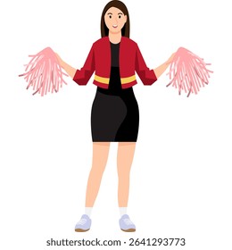 woman cartoon Asian character modern style avatar for social media, website, app, brochure, flyer and presentation design, etc.