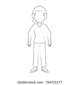 Woman cartoon avatar