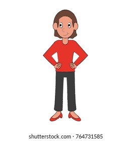 Woman cartoon avatar