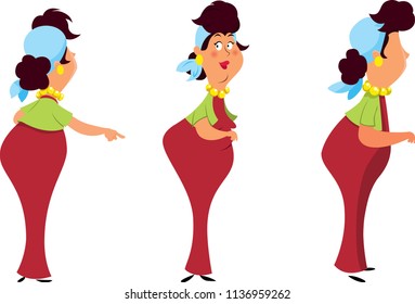 woman cartoon character