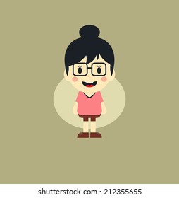 woman cartoon character