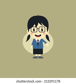 woman cartoon character
