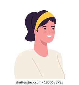 woman cartoon design, Girl female person people human and social media theme Vector illustration