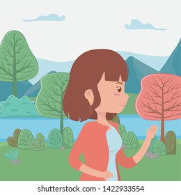 woman cartoon design vector illustrator