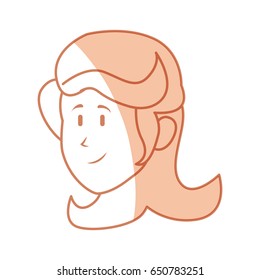 Woman cartoon face