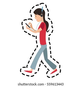 woman cartoon icon