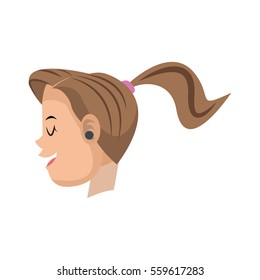 woman cartoon icon