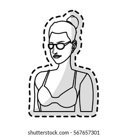 woman cartoon icon