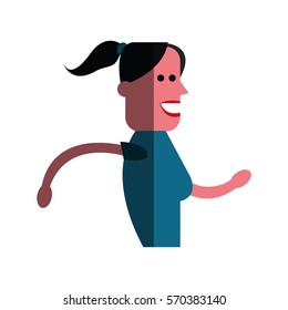 woman cartoon icon