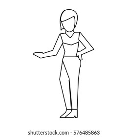 woman cartoon icon