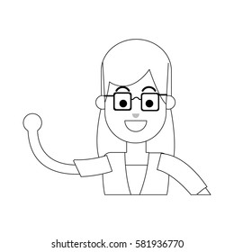 woman cartoon icon