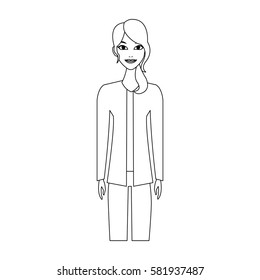 woman cartoon icon