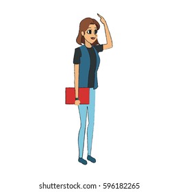 woman cartoon icon