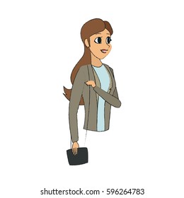 woman cartoon icon