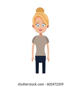 woman cartoon icon