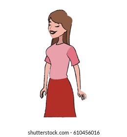 woman cartoon icon