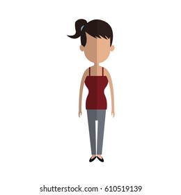 woman cartoon icon