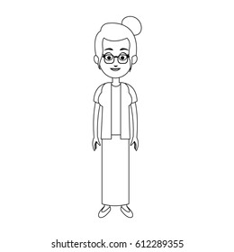 woman cartoon icon