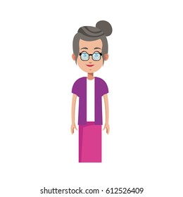 woman cartoon icon
