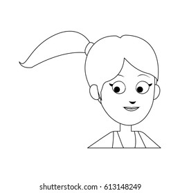 woman cartoon icon 